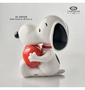 Statuina Snoopy con cuore