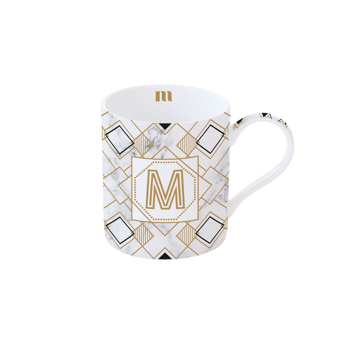Mug porcellana lettera M