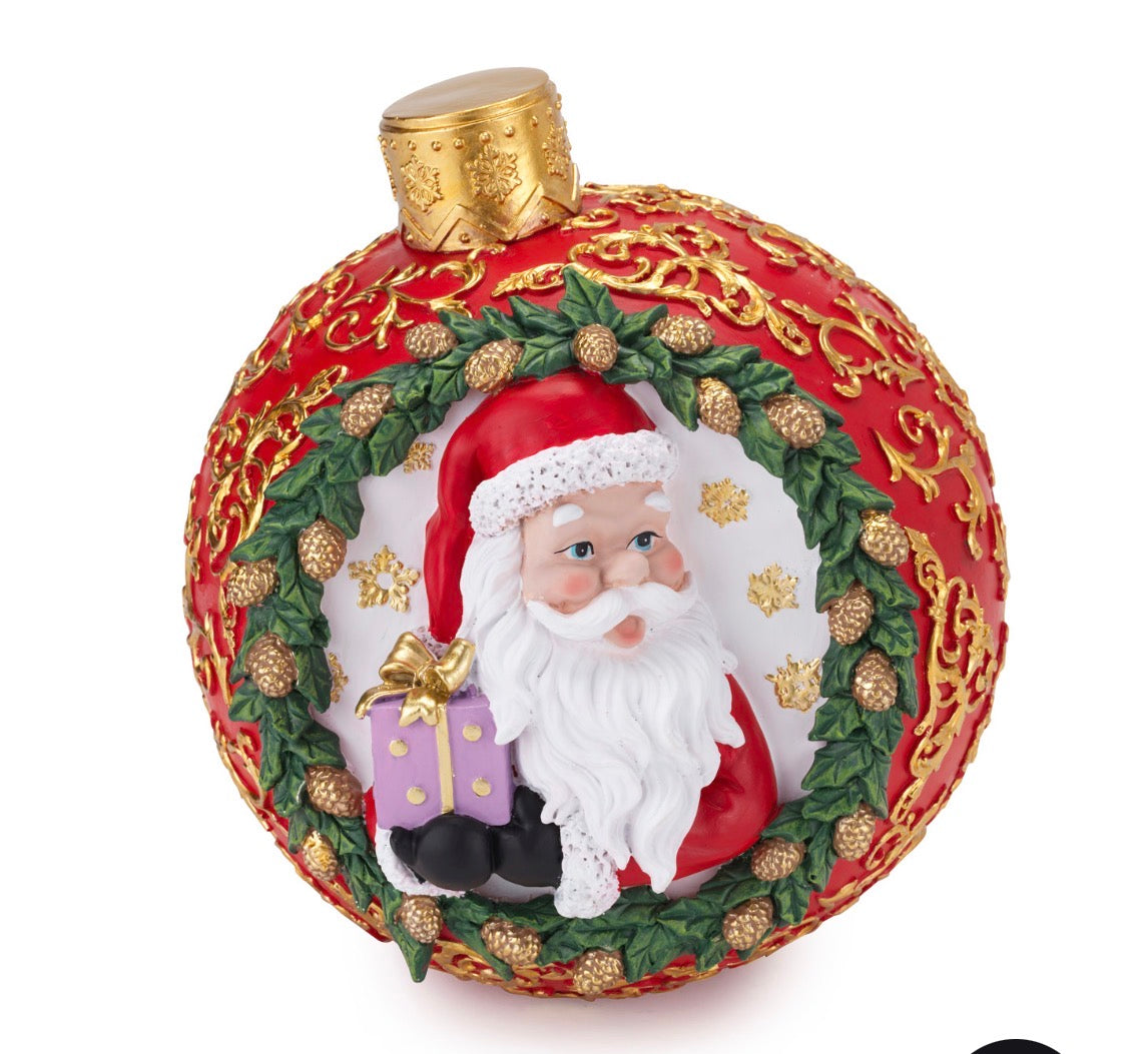 Sfera babbo natale rossa