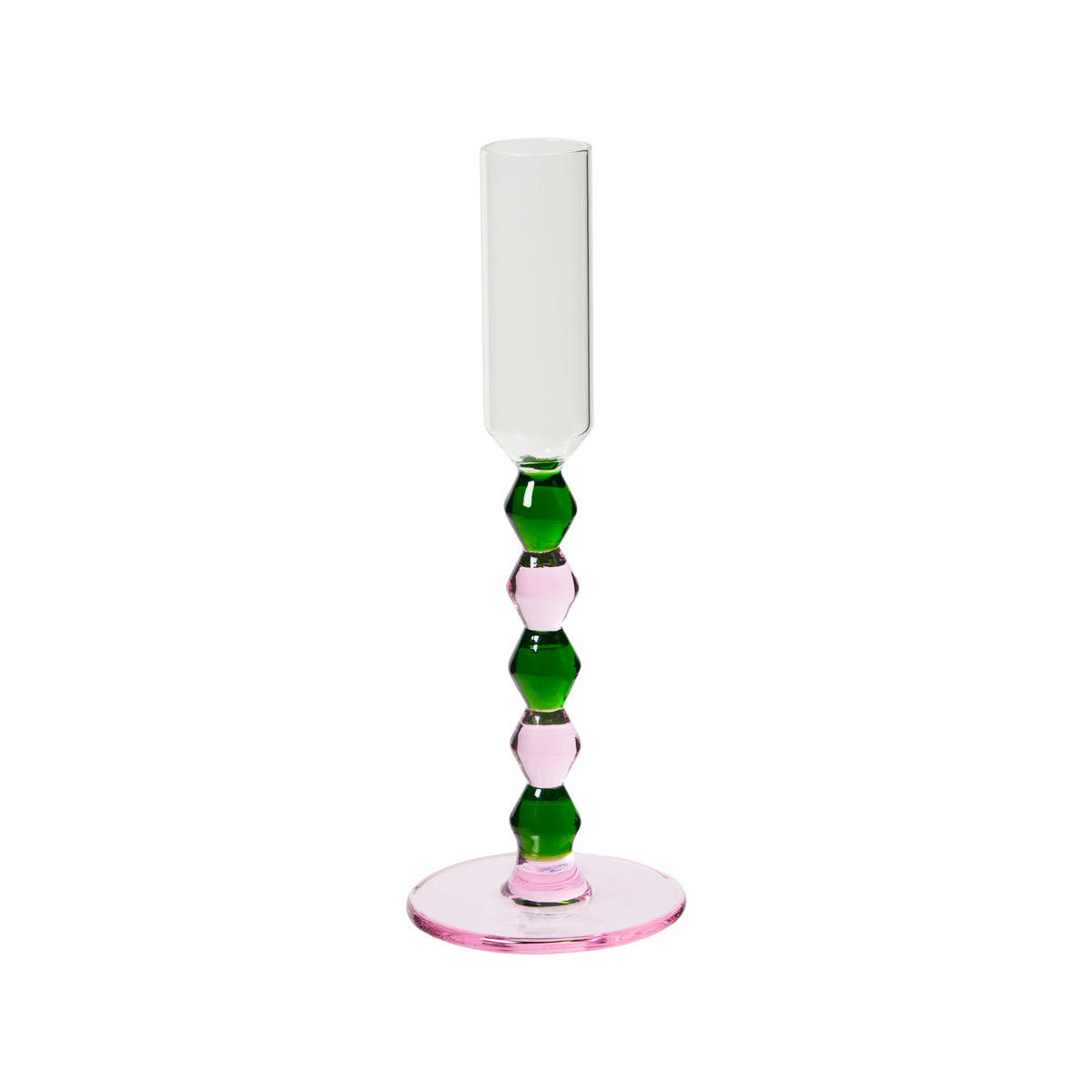 Candeliere Treasure verde/rosa