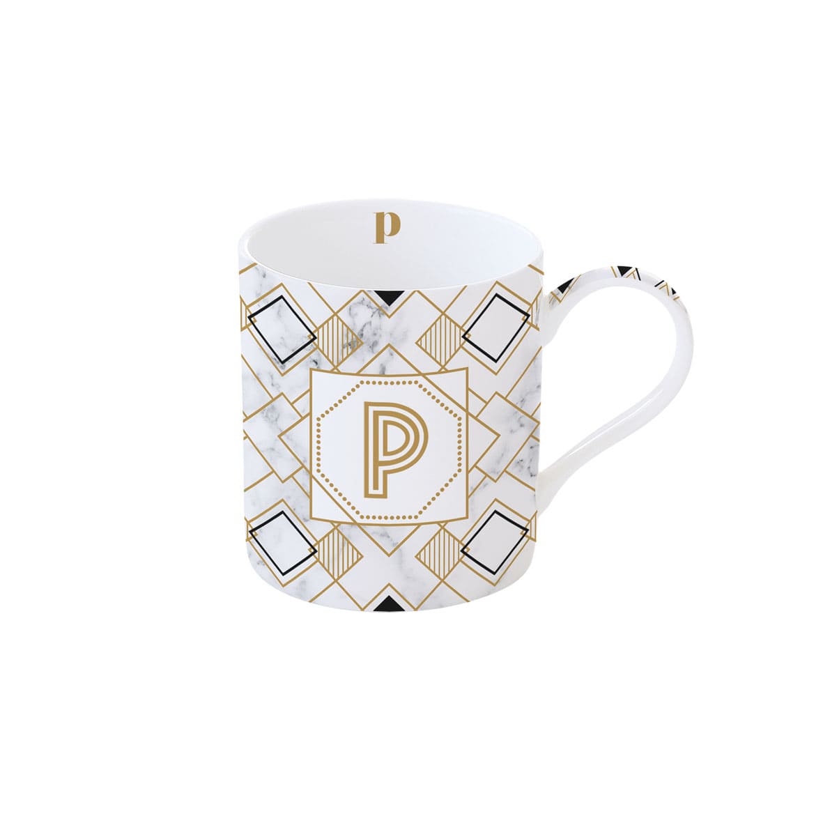 Mug porcellana lettera P