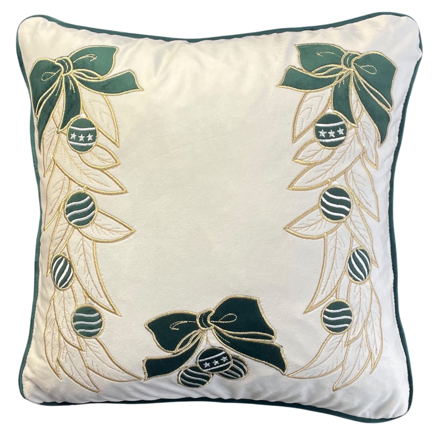 cuscino in velluto panna Jolie