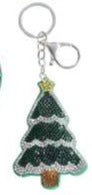 portachiavi con charm natalizio- albero di Natale