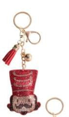 portachiavi con charm natalizio - schiaccianoci