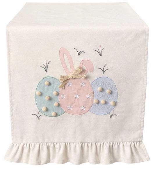 Clodette Runner Pompom panna