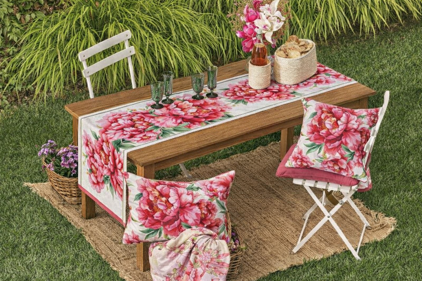 runner in cotone Bloom