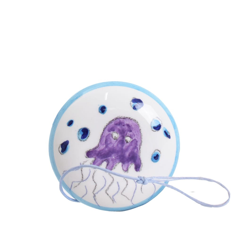 YoYo in ceramica decoro marino