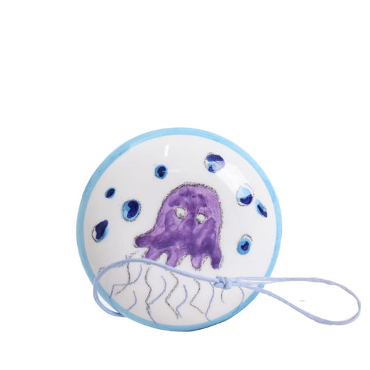 YoYo in ceramica decoro marino