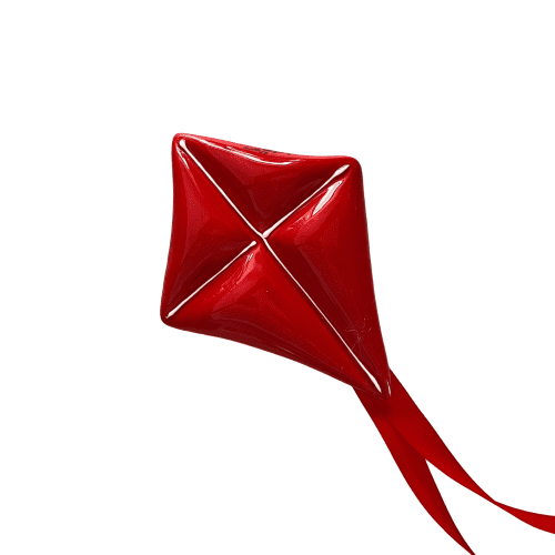Aquilone in ceramica rosso