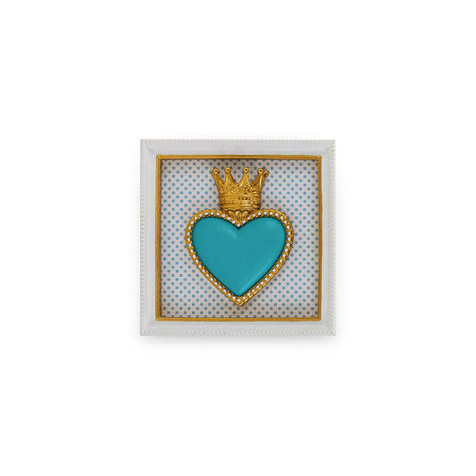 Quadretto ton coeur azzurro