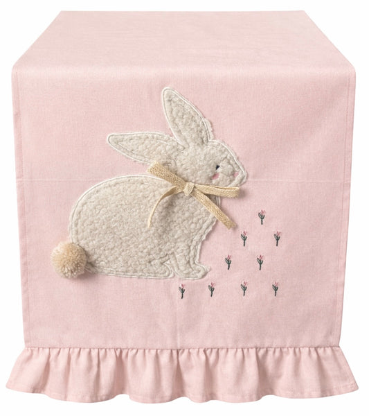 runner con ricamo Little Joy rosa