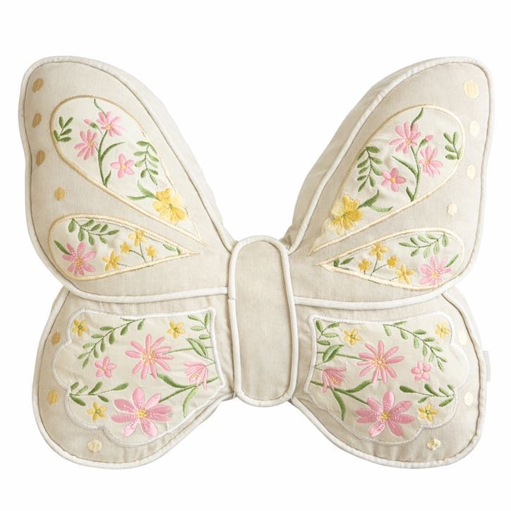 cuscino ricamato Encanto panna