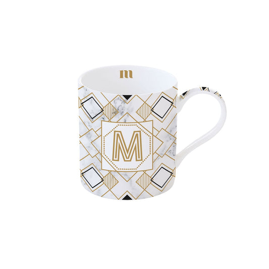 Mug porcellana lettera M