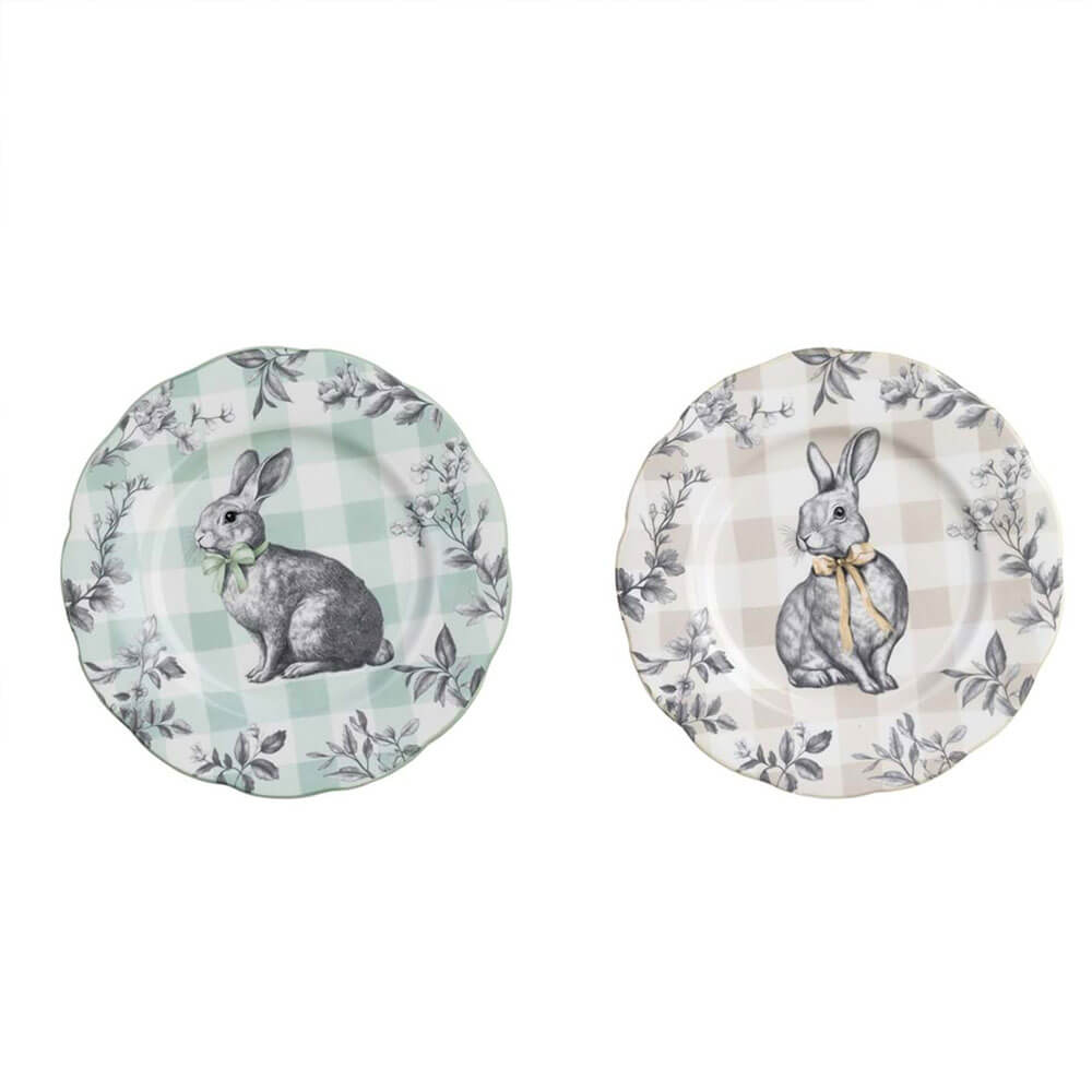 Blanc Mariclo' Piatto singolo da dessert Vichy Collection : disegno 1 (VERDE)