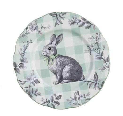 Blanc Mariclo' Piatto singolo da dessert Vichy Collection : disegno 1 (VERDE)