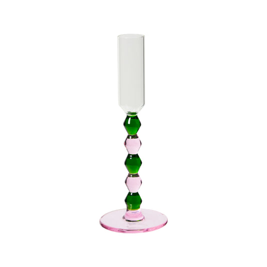 Candeliere Treasure verde/rosa