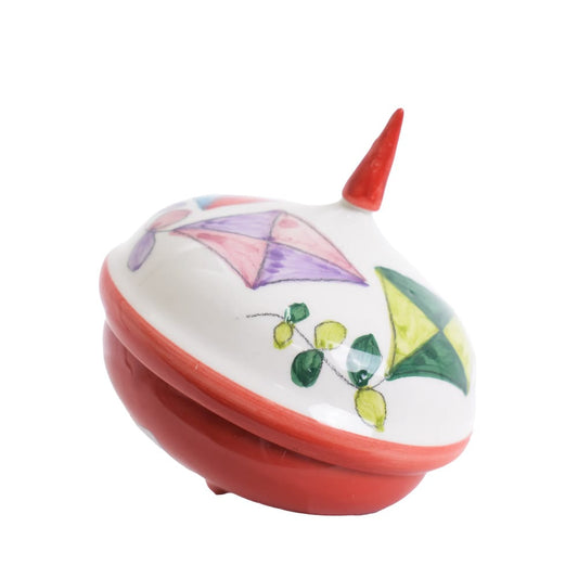 Trottola in ceramica con aquiloni