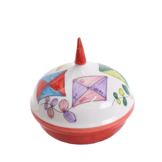 Trottola in ceramica con aquiloni