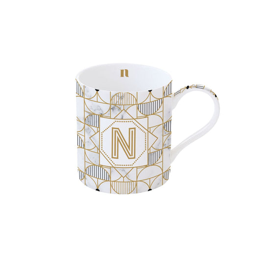 Mug porcellana lettera N