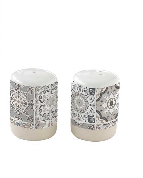 Saliera e Pepiera in porcellana 80ml GREY