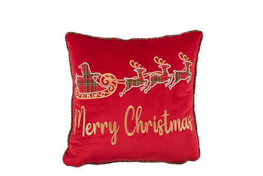 cuscino in velluto rosso Magic Night