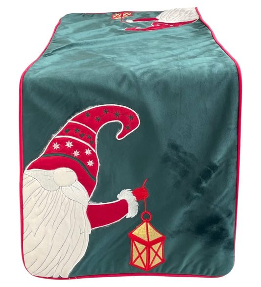 Runner in velluto Petit Noël , verde