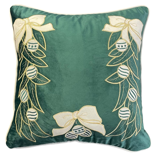 cuscino in velluto verde Jolie