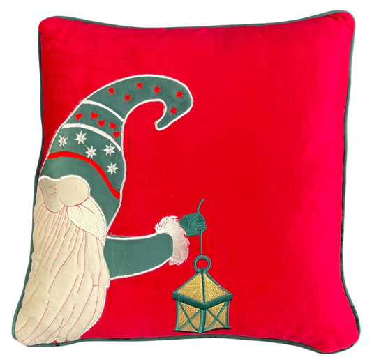 cuscino in velluto Petit Noël , rosso