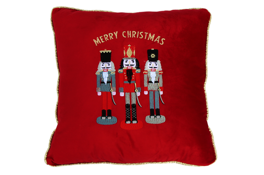 cuscino in velluto rosso Nutcracker