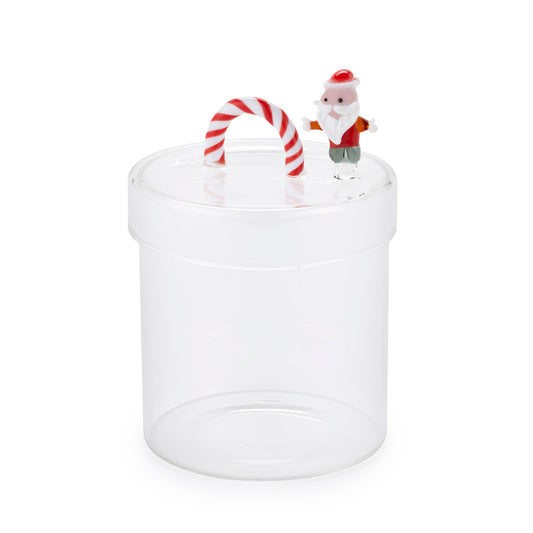 barattolo vetro con Babbo Natale
