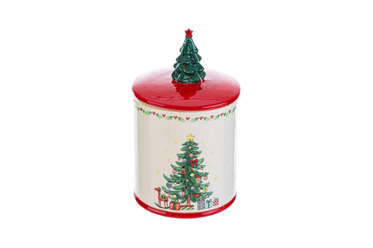 scatola in ceramica con alberello